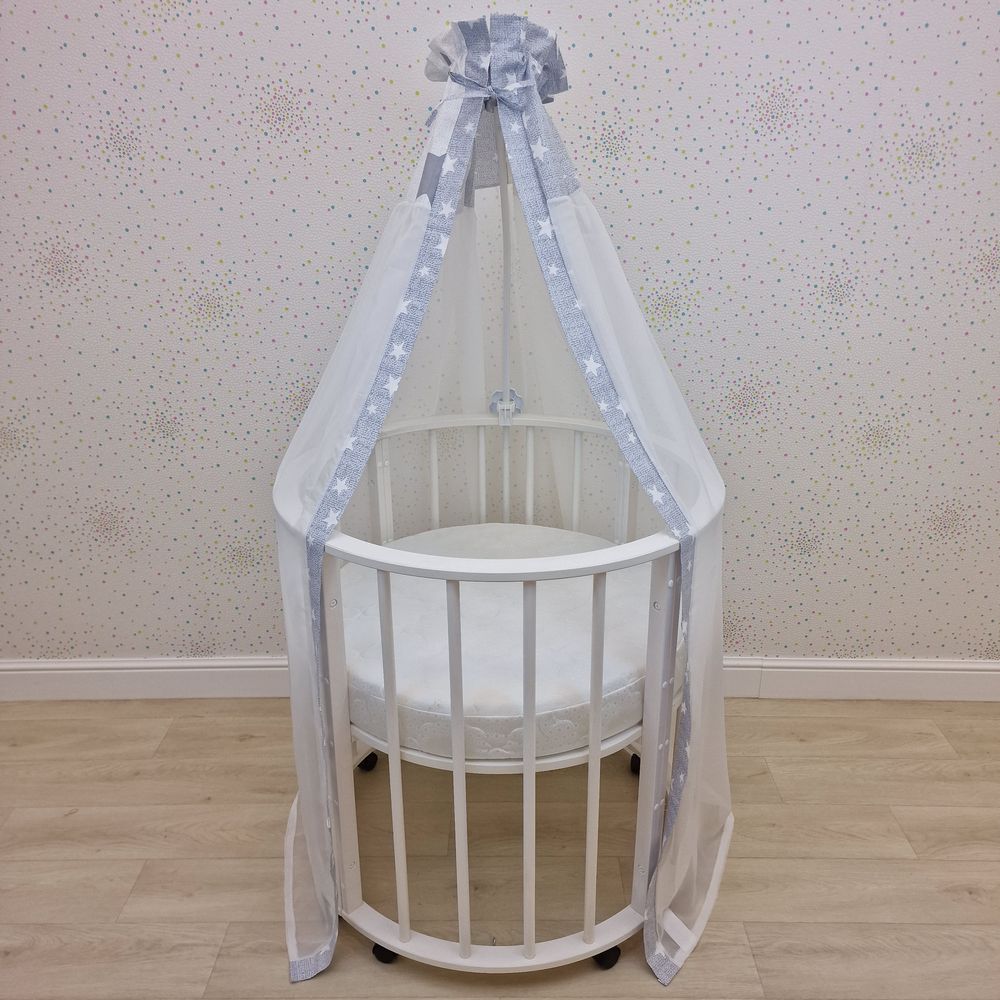 Балдахин (бязь/сеточка) + бант (бязь) артикул анонс 941_22