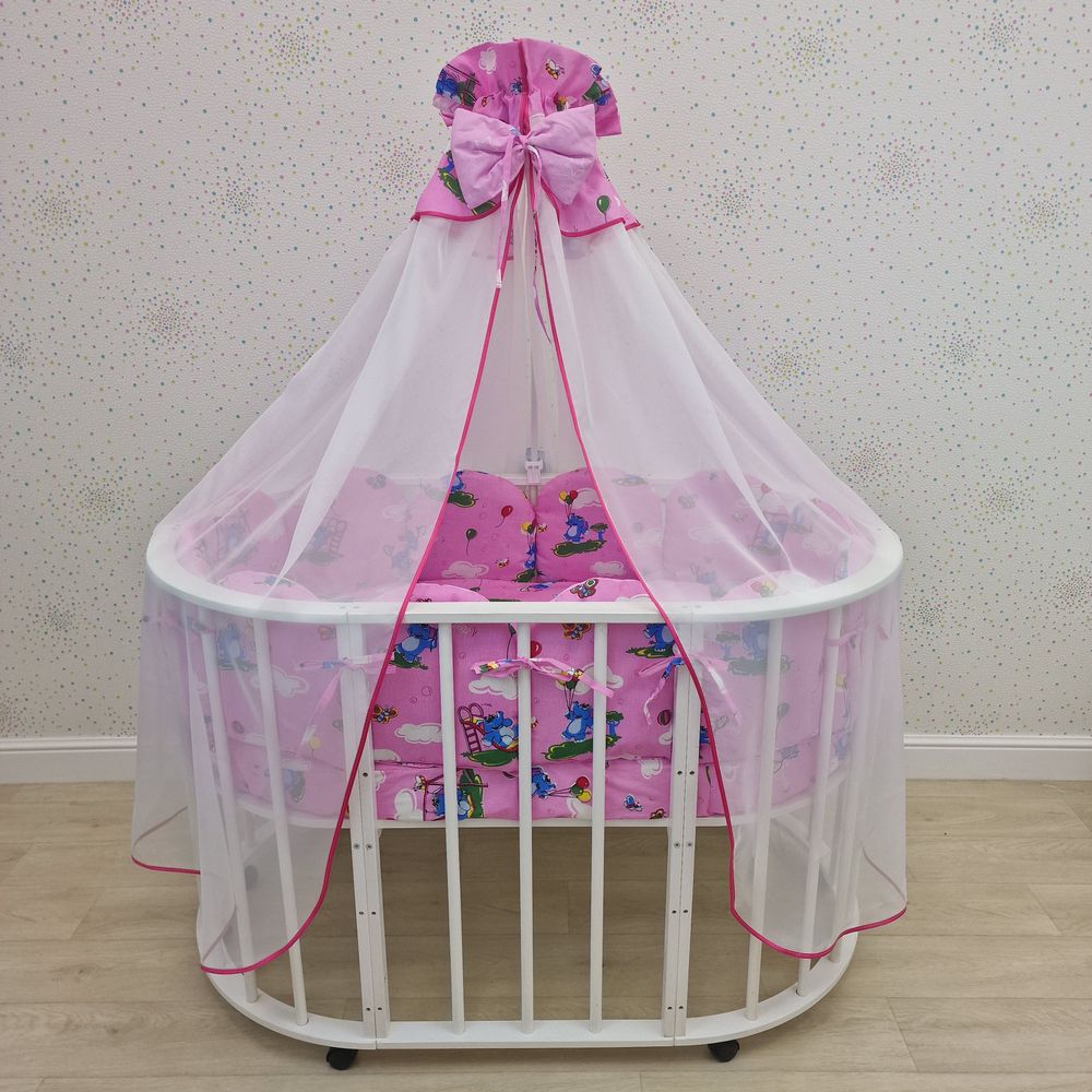 КПБ 22 пр (балдахин + борт + пододеяльник + 2 одеяла + наволочка + 2 подушки + 3 простын (бязь) 12пк артикул анонс 1150-О-1_03