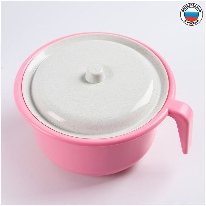 Горшок детский с крышкой, цвет светло-розовый, 1900 мл артикул анонс 4962125