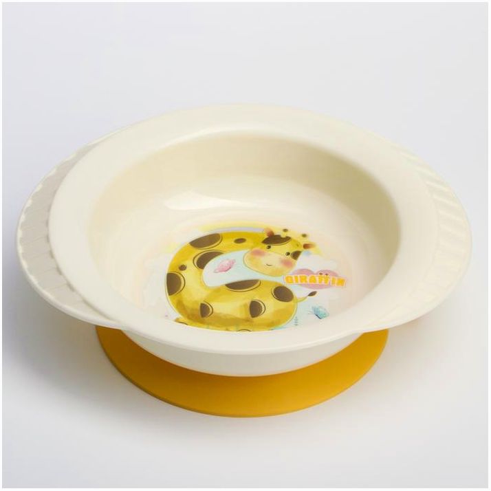 Картинка Набор посуды: кружка 200 мл., миска на присоске (№7107523) от магазина Мир детей Товары для Новорожденных