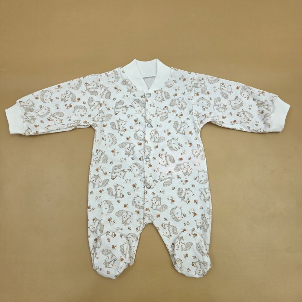 Комбинезон №8 (кулирка, кнопки спереди, открытые ручки, закрытые ножки) артикул анонс 0377-56МД