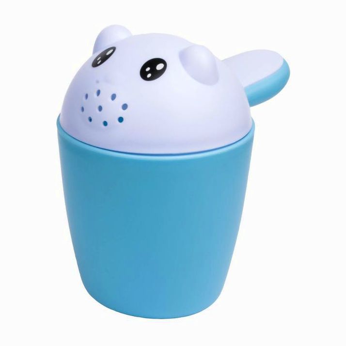 Ковш для купания и мытья головы, банный ковшик, хозяйственный «Котенок», 500 мл., цвет голубой артикул анонс 2589889