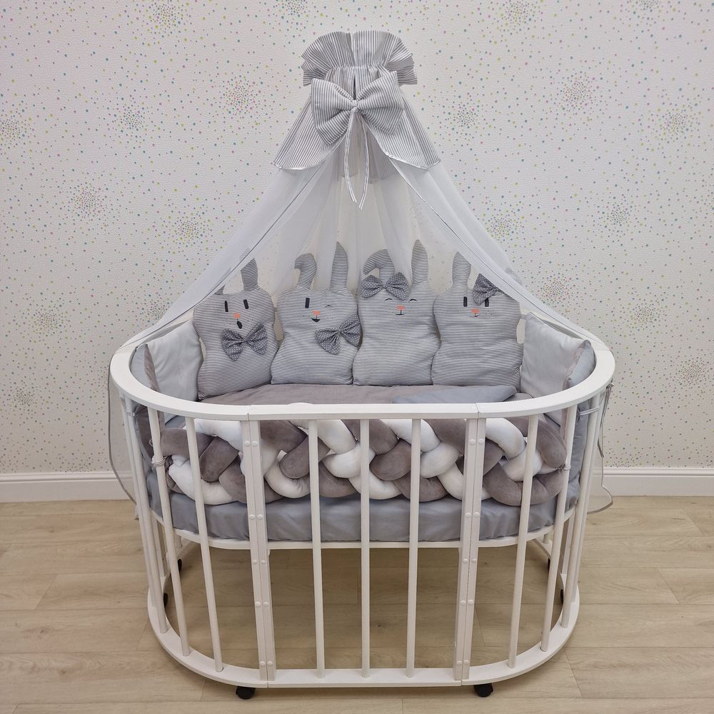 КПБ 17 пр (балдахин + борт + пододеяльник + одеяло + наволочка + подушка + простынь (плюш/бязь) артикул анонс 1178-0-1_02