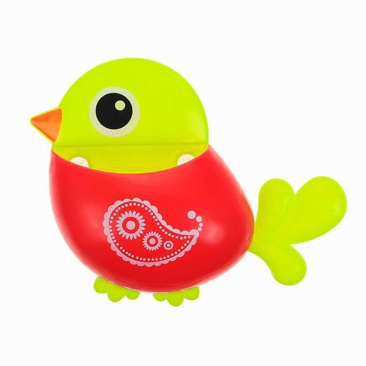 Держатель для зубных щёток «Птичка», детский, на присосках, цвет МИКС артикул анонс 1125771