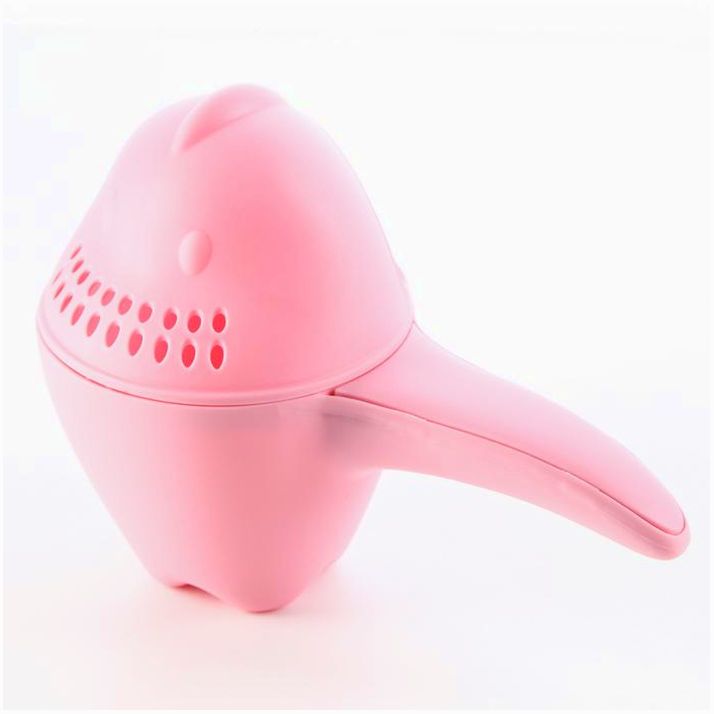 Ковш для купания и мытья головы, детский банный ковшик, хозяйственный «Динозаврик», цвет розовый артикул анонс 7761336