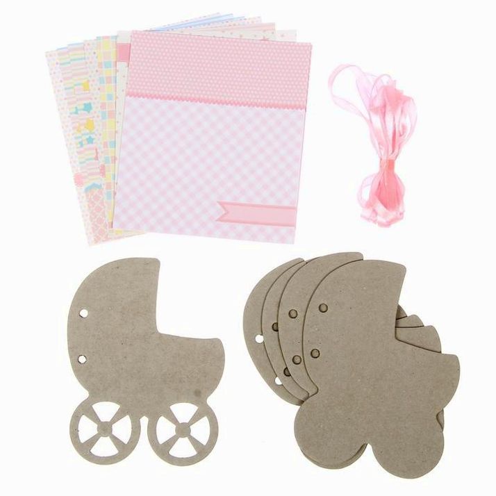 № 1227800 Альбом-заготовка для скрапбукинга «Любимая малышка», 15 ? 13 см