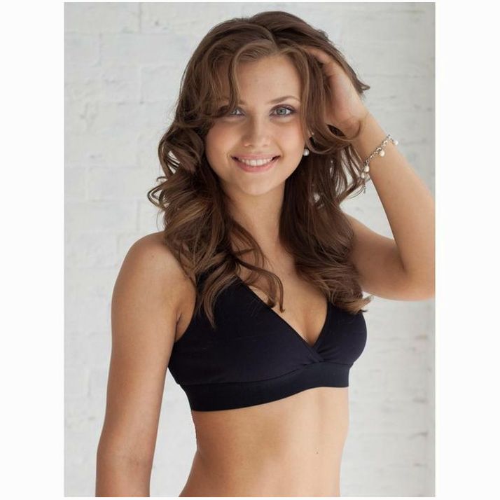 Топ до-послеродовый Anna, цвет черный, размер 75-C артикул анонс 5224261