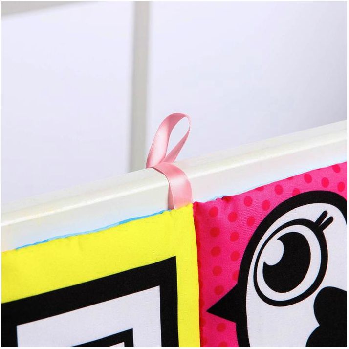 Картинка Мягкая книжка-бортик на кроватку «Малыши», 14 х 14 см, с шуршалкой (№2941993) от магазина Мир детей Товары для Новорожденных