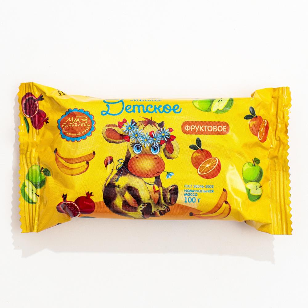 Мыло туалетное Детское Фруктовое, упакованное, 100 г артикул анонс 9608807
