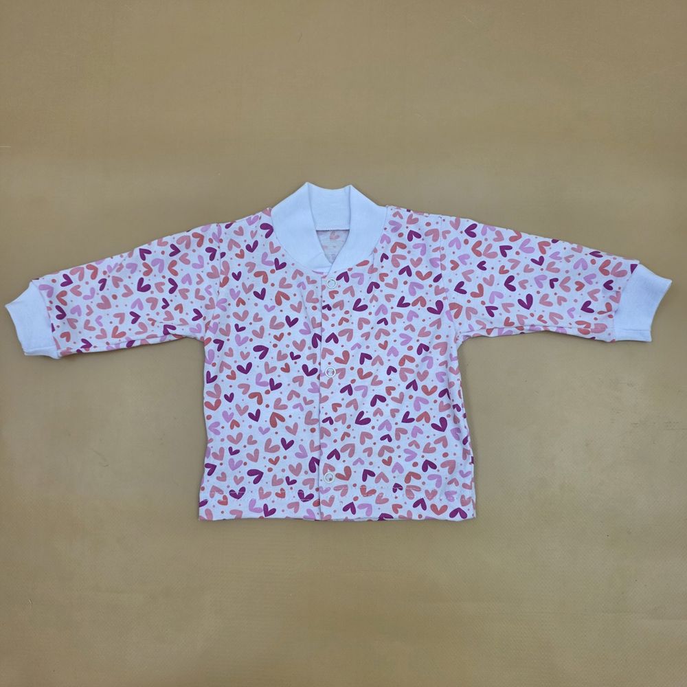 Кофточка №2 (кулирка, воротничок и манжеты - резинка, кнопки) артикул анонс 0757-62МД