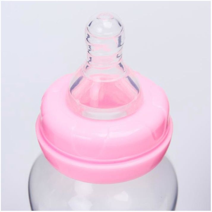 Картинка Набор подарочный (бутылочки 270 мл., 125 мл., соска-пустышка, ершик), цвет розовый (№4477749) от магазина Мир детей Товары для Новорожденных