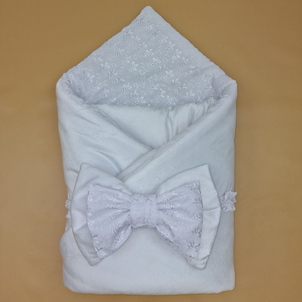 Комплект на выписку 2 пр: одеяло+бант (двухсторонний) артикул анонс 1876в-1-2_м_10