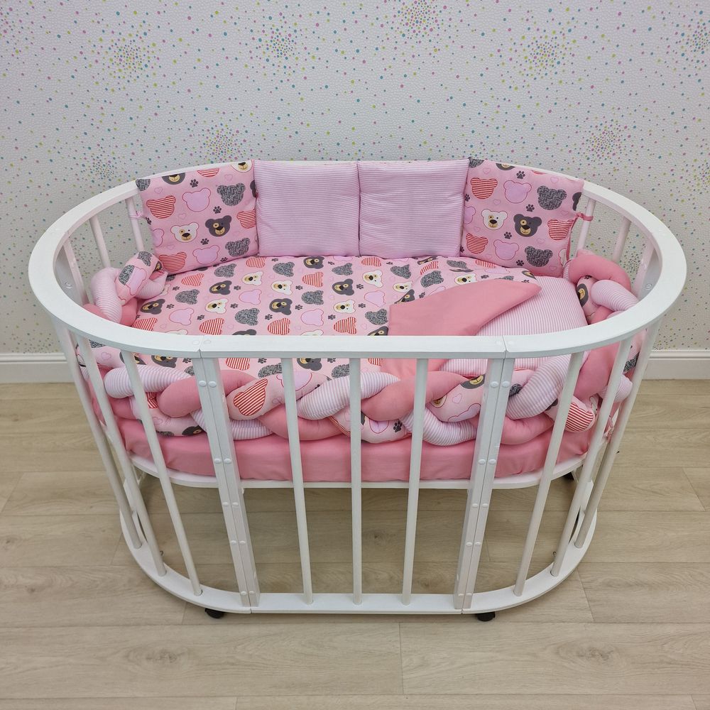 КПБ 10 пр (борт + пододеяльник + одеяло + наволочка + подушка + простынь (бязь) коса артикул анонс 1154-0-1бб_06