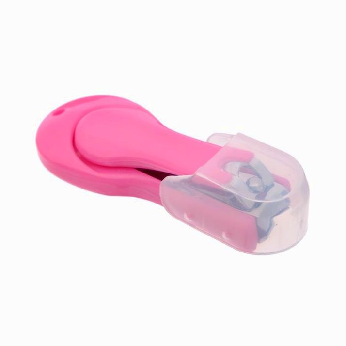 Кусачки-книпсер для ногтей детские маникюрные, с колпачком, от 0 мес., цвет розовый артикул анонс 2849326