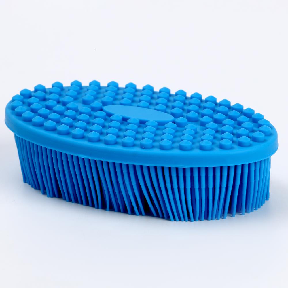 Картинка Мочалка детская силиконовая для купания малышей, цвет голубой (№10102946) от магазина Мир детей Товары для Новорожденных