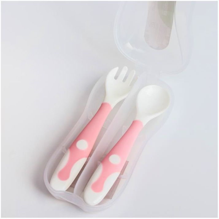 Картинка Набор детских ложек, 2 шт., в контейнере для хранения (№3978650) от магазина Мир детей Товары для Новорожденных