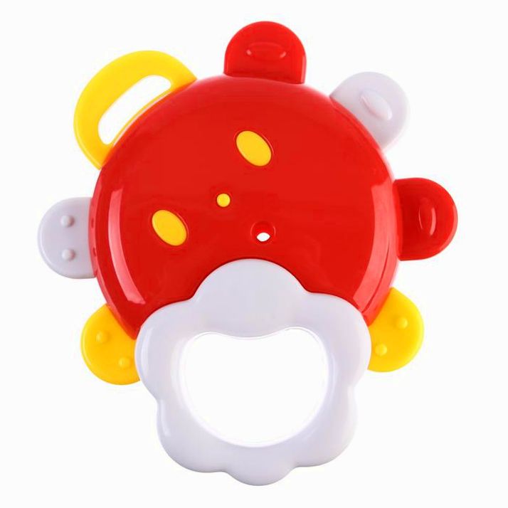 Погремушка «Солнышко с зеркалом», с эластичными элементами, цвет МИКС, Крошка Я артикул анонс 2920423