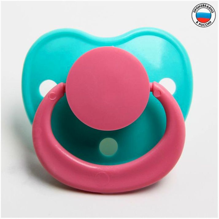 Соска-пустышка латексная ортодонтическая «Нежность» с кольцом, от 0 мес., цвета МИКС артикул анонс 1476838