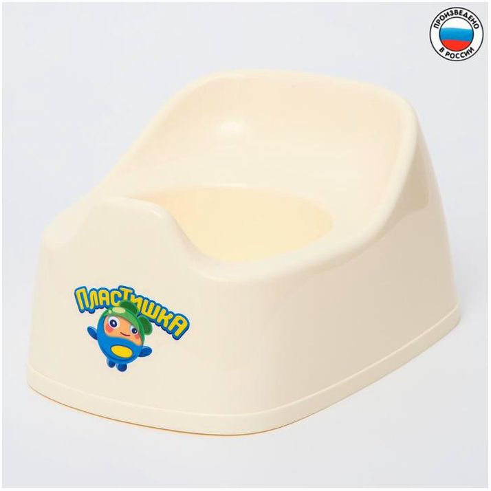 Горшок детский 27х22х15, цвет бежевый артикул анонс 5080337