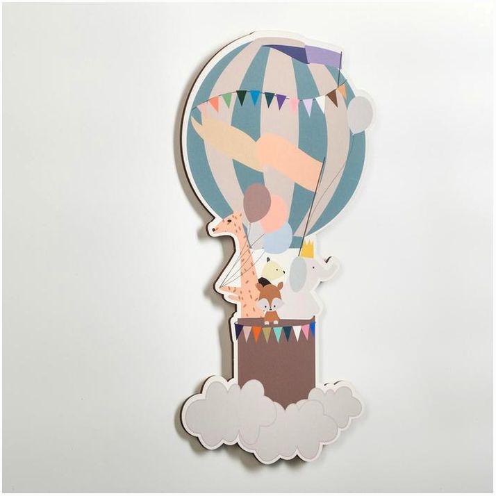 Картинка Декор настенный "Полёт на воздушном шаре", 35.5х20 см (№6959326) от магазина Мир детей Товары для Новорожденных