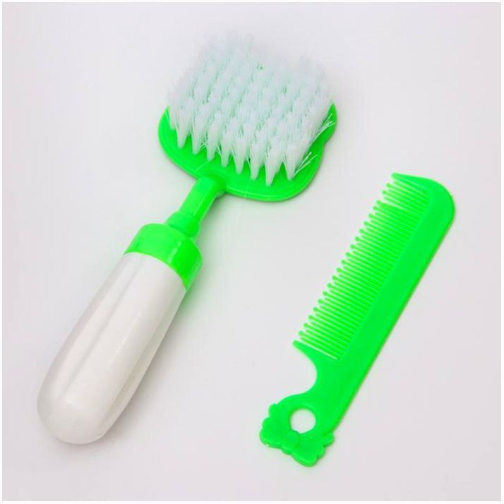 Картинка Набор расчёсок «Панда», 2 предмета: расчёска с зубчиками + щётка (№4798838) от магазина Мир детей Товары для Новорожденных