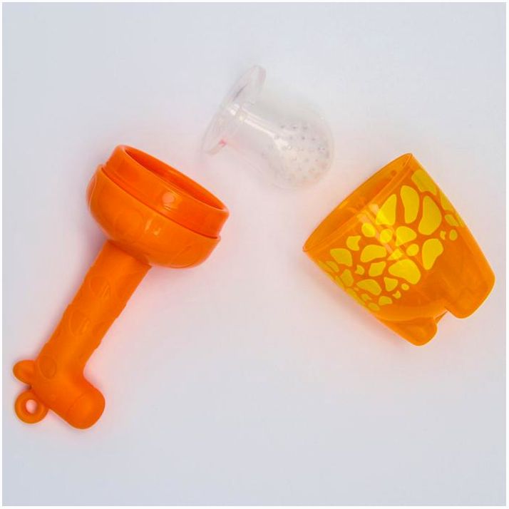 Картинка Ниблер для прикорма с силиконовой сеточкой «Жирафик», р-р сеточки M (№5365510) от магазина Мир детей Товары для Новорожденных