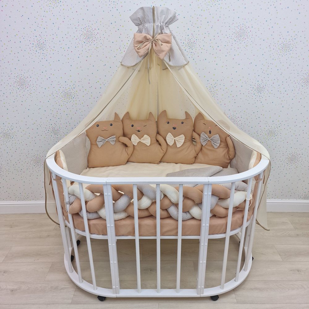 КПБ 15 пр (балдахин + борт + пододеяльник + одеяло + наволочка + подушка + простынь (бязь) артикул анонс 1176-0-1_08