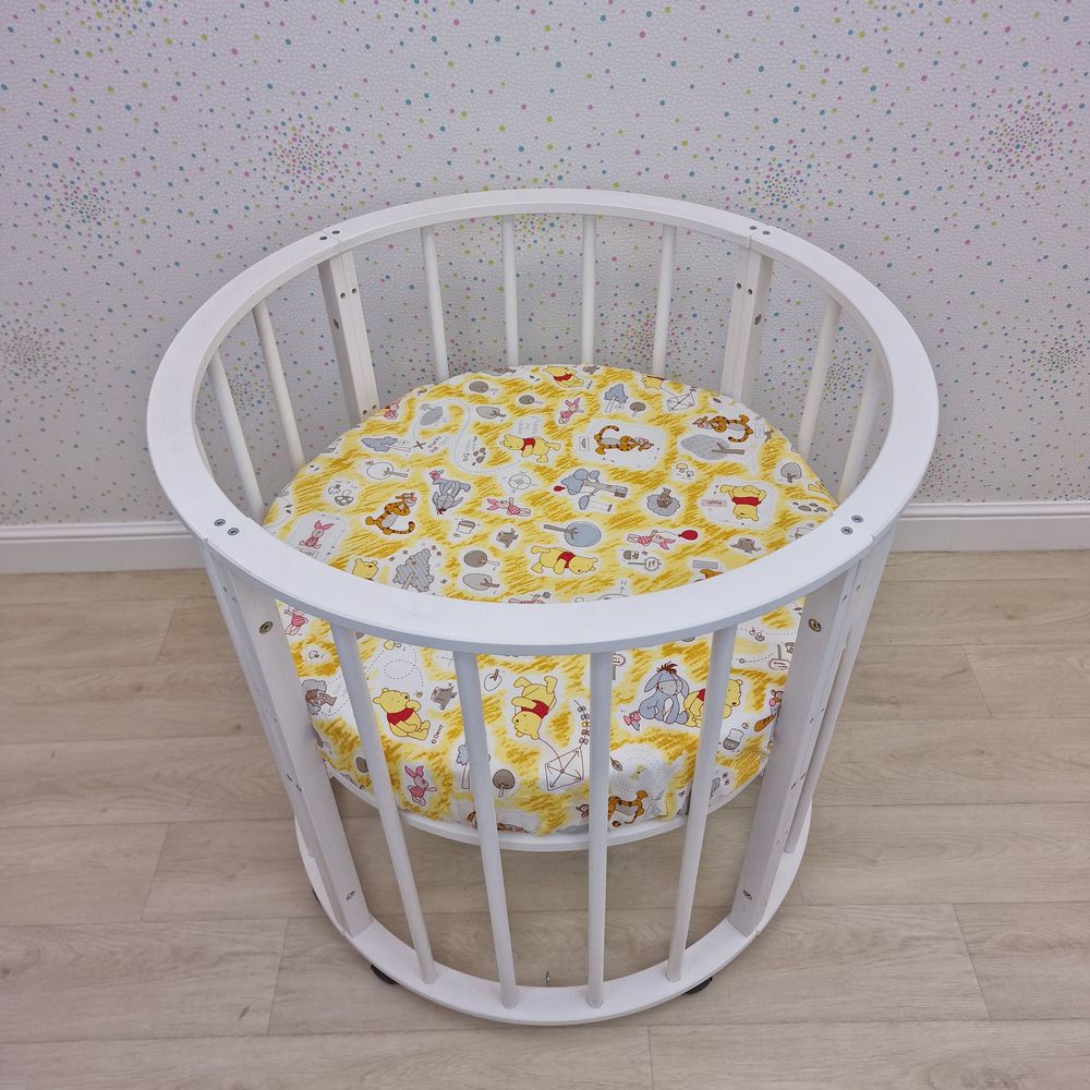 Простыня на резинке на круглую кровать (бязь) артикул анонс 255_13