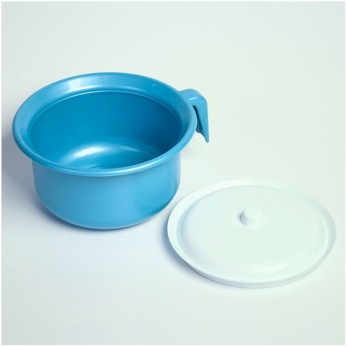 № 4026627 Горшок детский с крышкой, цвет голубой перламутр, 1900 мл