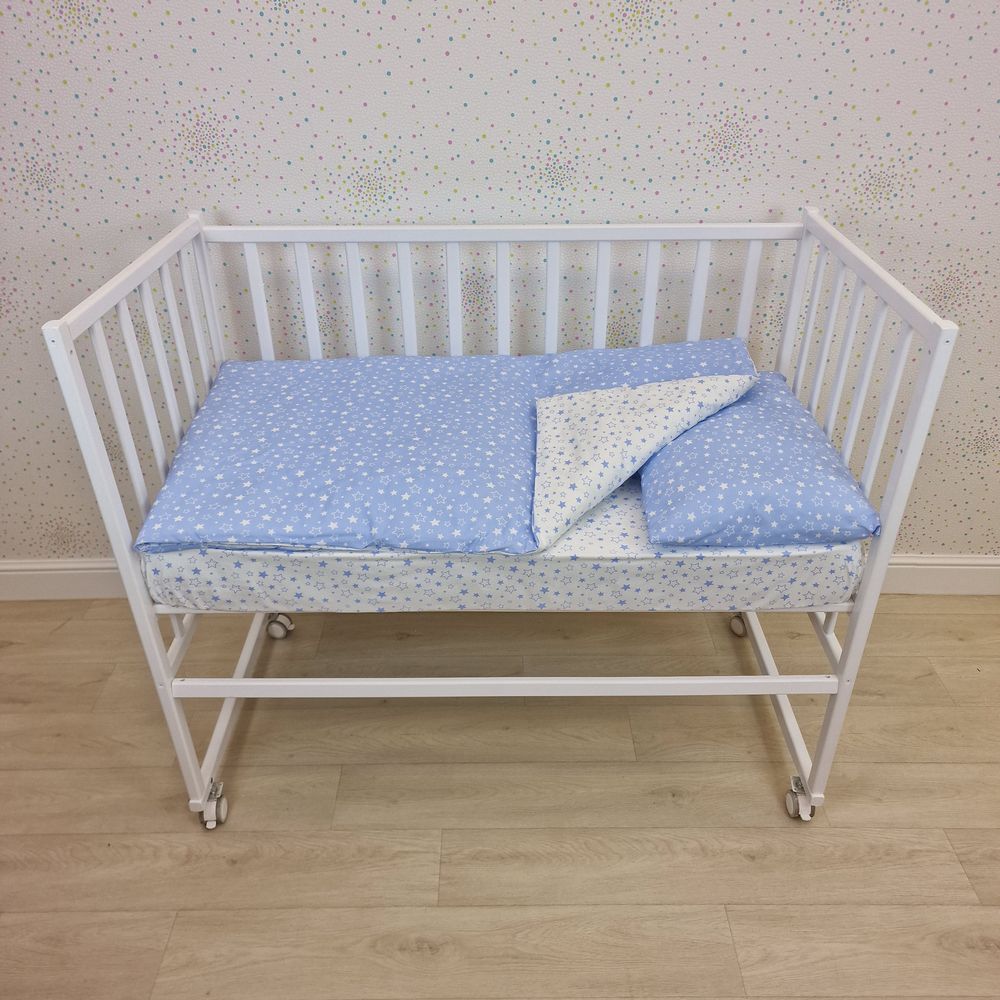 Картинка КПБ 5 пр. (пододеяльник + одеяло + подушка + простыня + наволочка (отделка, бязь+синтепон) (№1119-2-1) цвета в ассортименте от магазина Мир детей Товары для Новорожденных