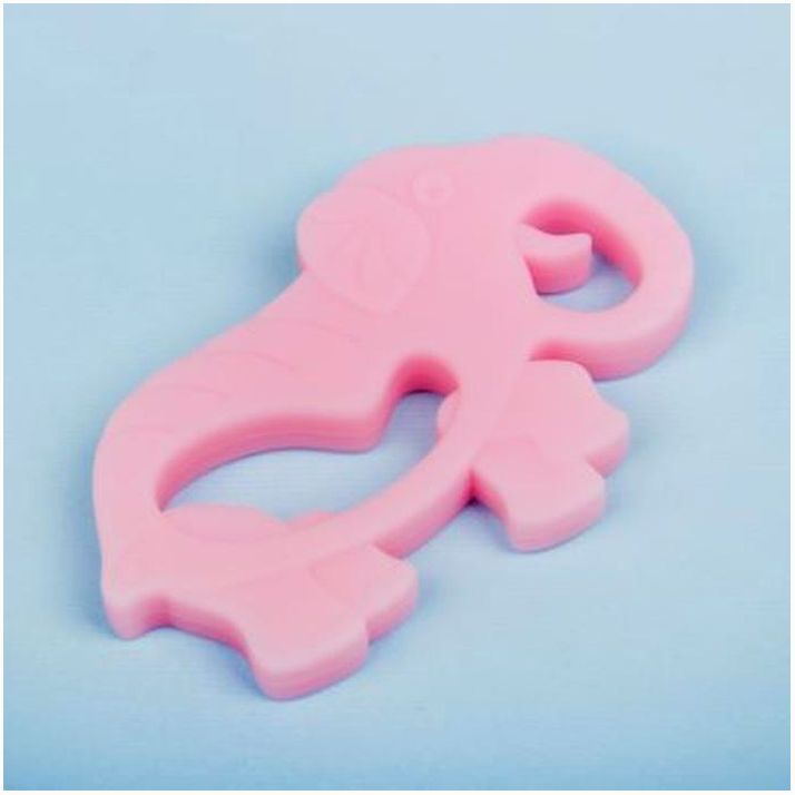 № 2272545 Прорезыватель силиконовый «Слон», цвет розовый