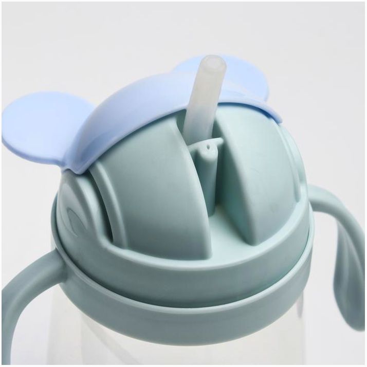 Картинка Поильник с силиконовой трубочкой и ручками, 400 мл., цвет МИКС (№4724445) от магазина Мир детей Товары для Новорожденных