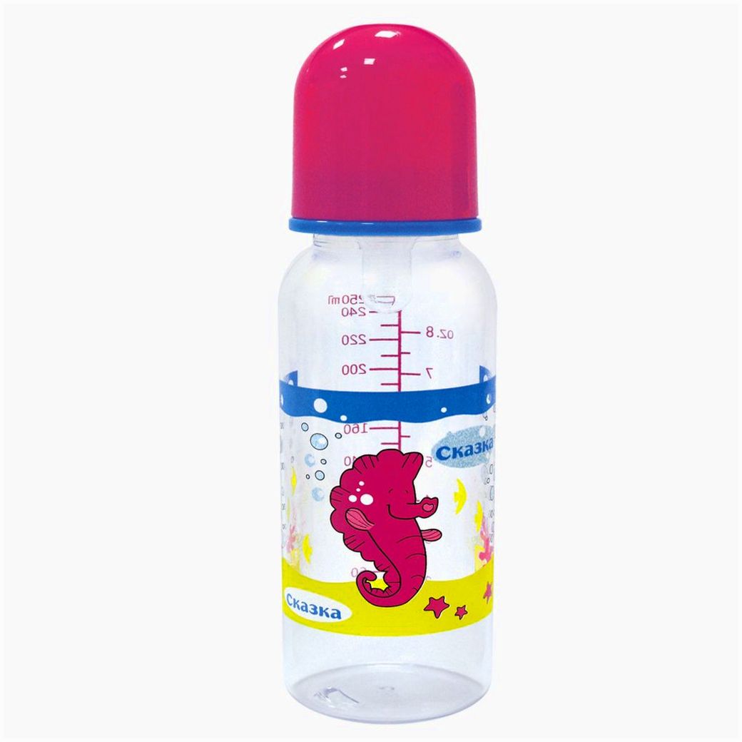 Картинка Бутылочка классическая (пластик, силиконовая соска) (№1164С) от магазина Мир детей Товары для Новорожденных