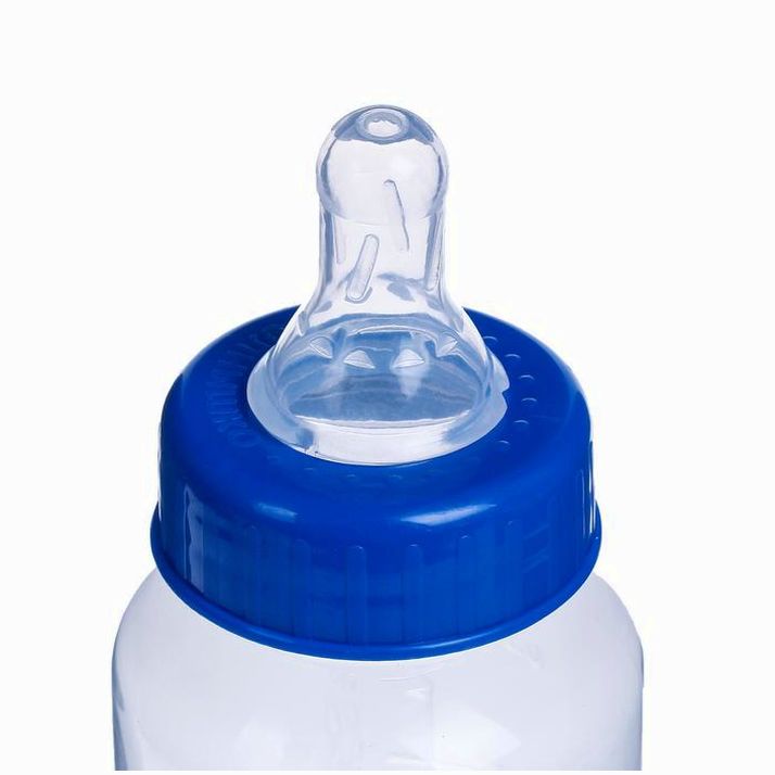Картинка Бутылочка для кормления, классическое горло, 150 мл., от 0 мес., цвет синий (№2969792) от магазина Мир детей Товары для Новорожденных
