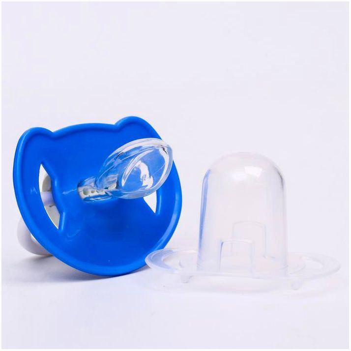Картинка Соска-пустышка ортодонтическая, силикон, от 6 мес., с колпачком, «Самолет», цвет голубой (№4770928) от магазина Мир детей Товары для Новорожденных