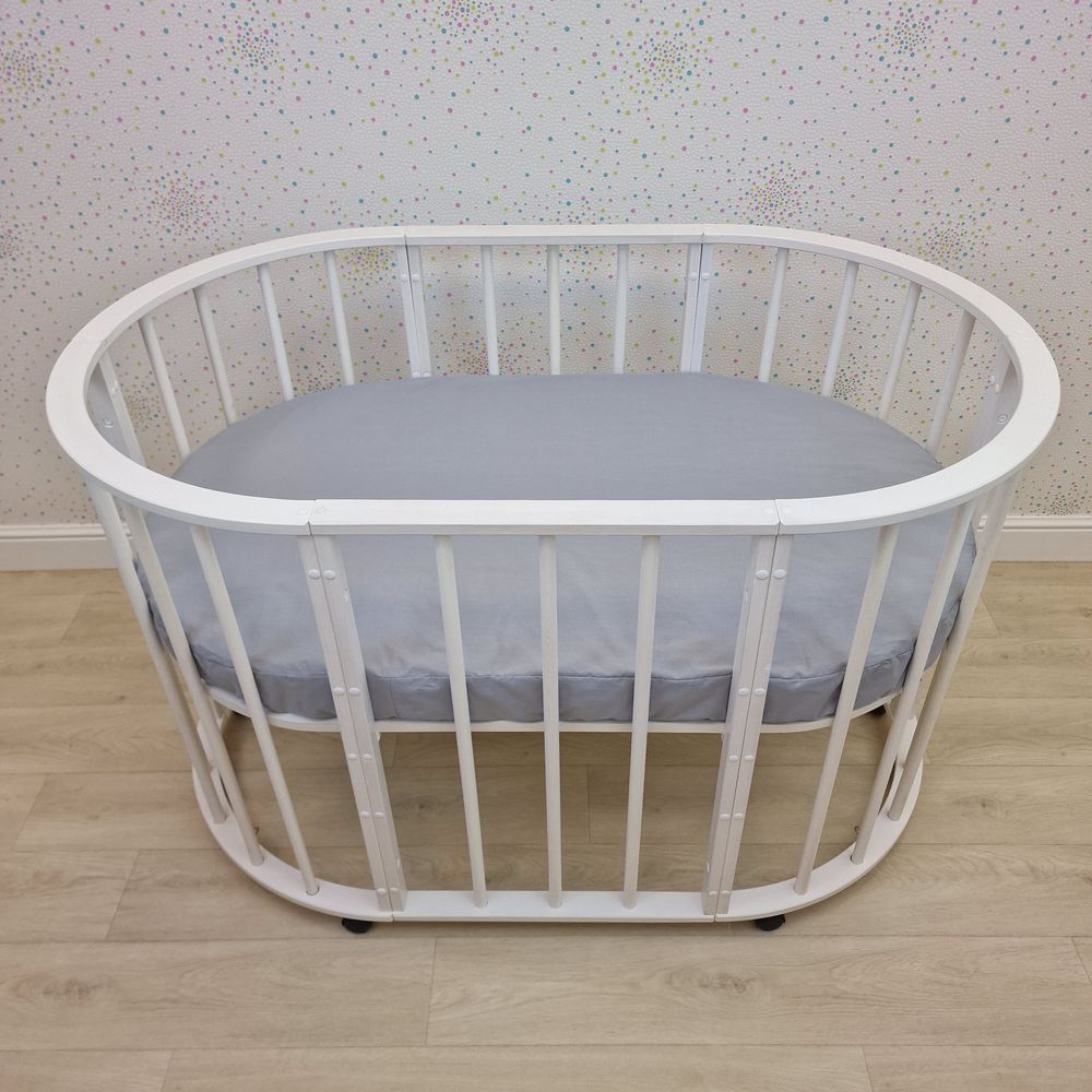 Простыня на резинке на овальную кровать (бязь) артикул анонс 257_48