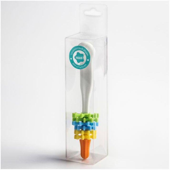 Картинка Ёршик по уходу за детскими бутылочками, силикон, цвет МИКС (№4617778) от магазина Мир детей Товары для Новорожденных