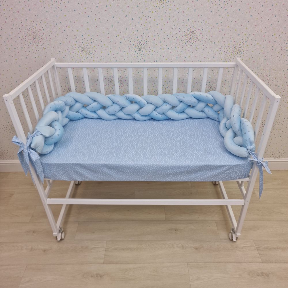 Картинка Бортик - "Коса 4х" (плюш + синтепух) (№987в) цвета в ассортименте от магазина Мир детей Товары для Новорожденных