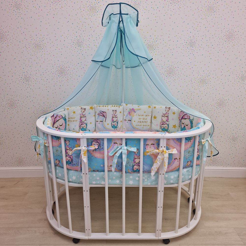 КПБ 20 пр (балдахин + борт + пододеяльник + 2 одеяла + наволочка + подушка + 2 простыни (бязь) 12кв артикул анонс 1152-О-1