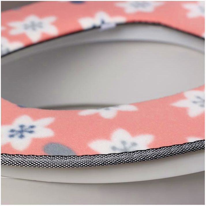 Картинка Чехол на сиденье для унитаза на липучках «Цветы», 35?45 см, цвет МИКС (№3622186) от магазина Мир детей Товары для Новорожденных