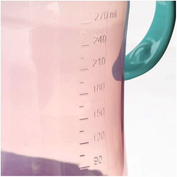 Картинка Поильник - непроливайка с силиконовым носиком, 270 мл, розовый/бирюзовый (№9269315) от магазина Мир детей Товары для Новорожденных