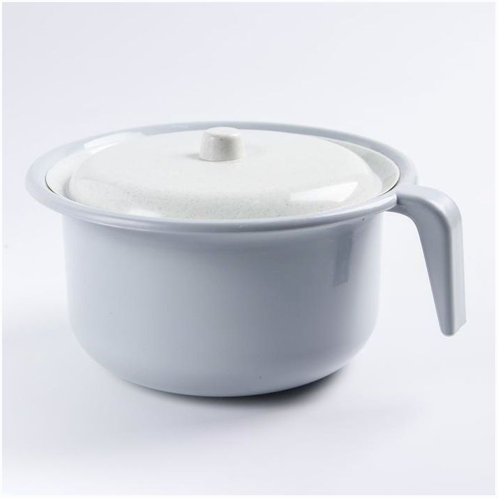 Картинка Горшок детский с крышкой, цвет серый, 1900 мл (№4962123) от магазина Мир детей Товары для Новорожденных