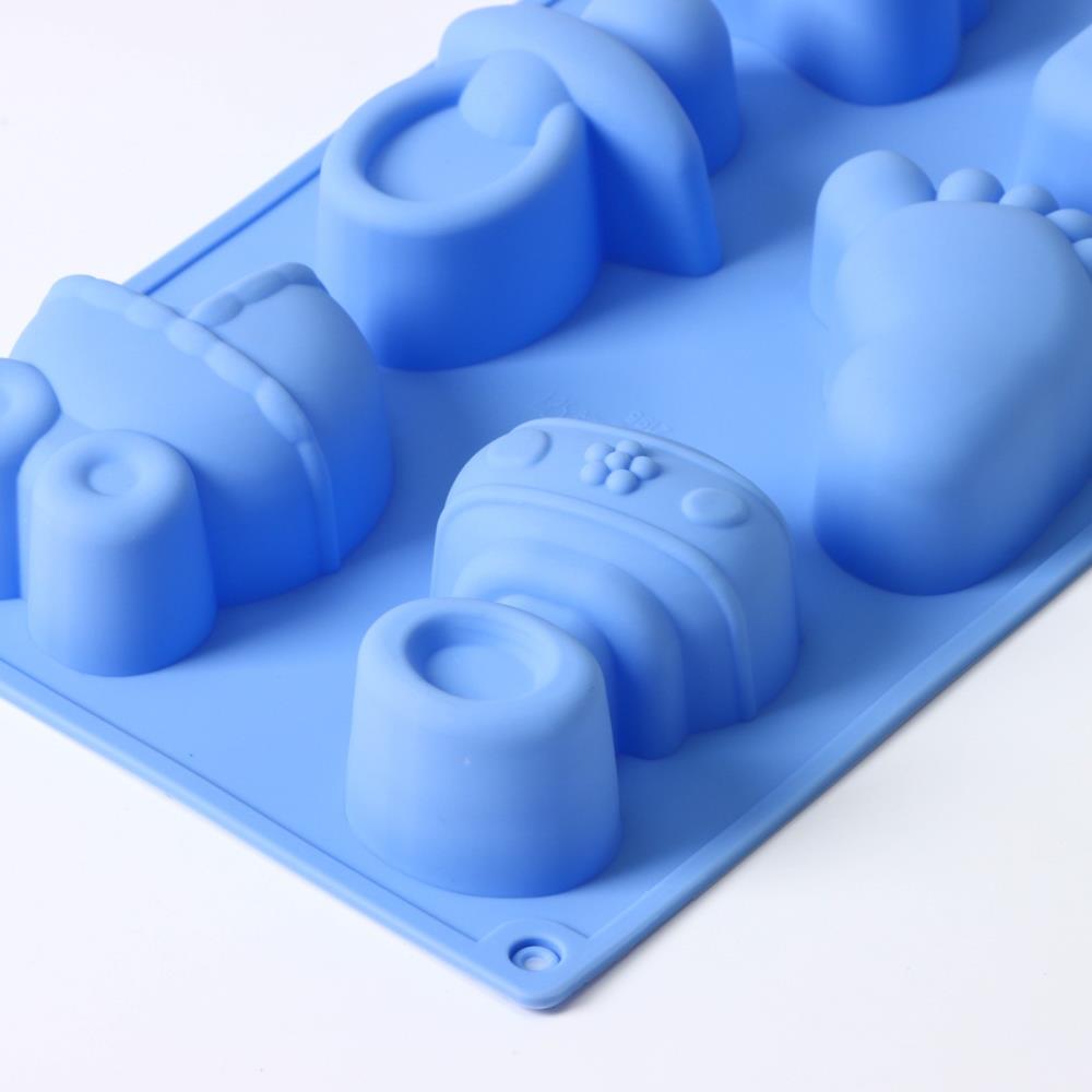 Картинка Форма Доляна «Праздник.Для новорожденных», силикон, 28,5?16,5 см, 6 ячеек (8х5,7 см), цвет МИКС (№1166883) от магазина Мир детей Товары для Новорожденных