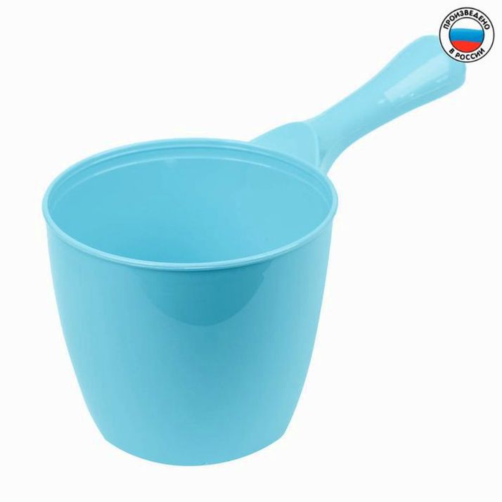 Ковш 0,9 л, цвет бирюзовый артикул анонс 2875415