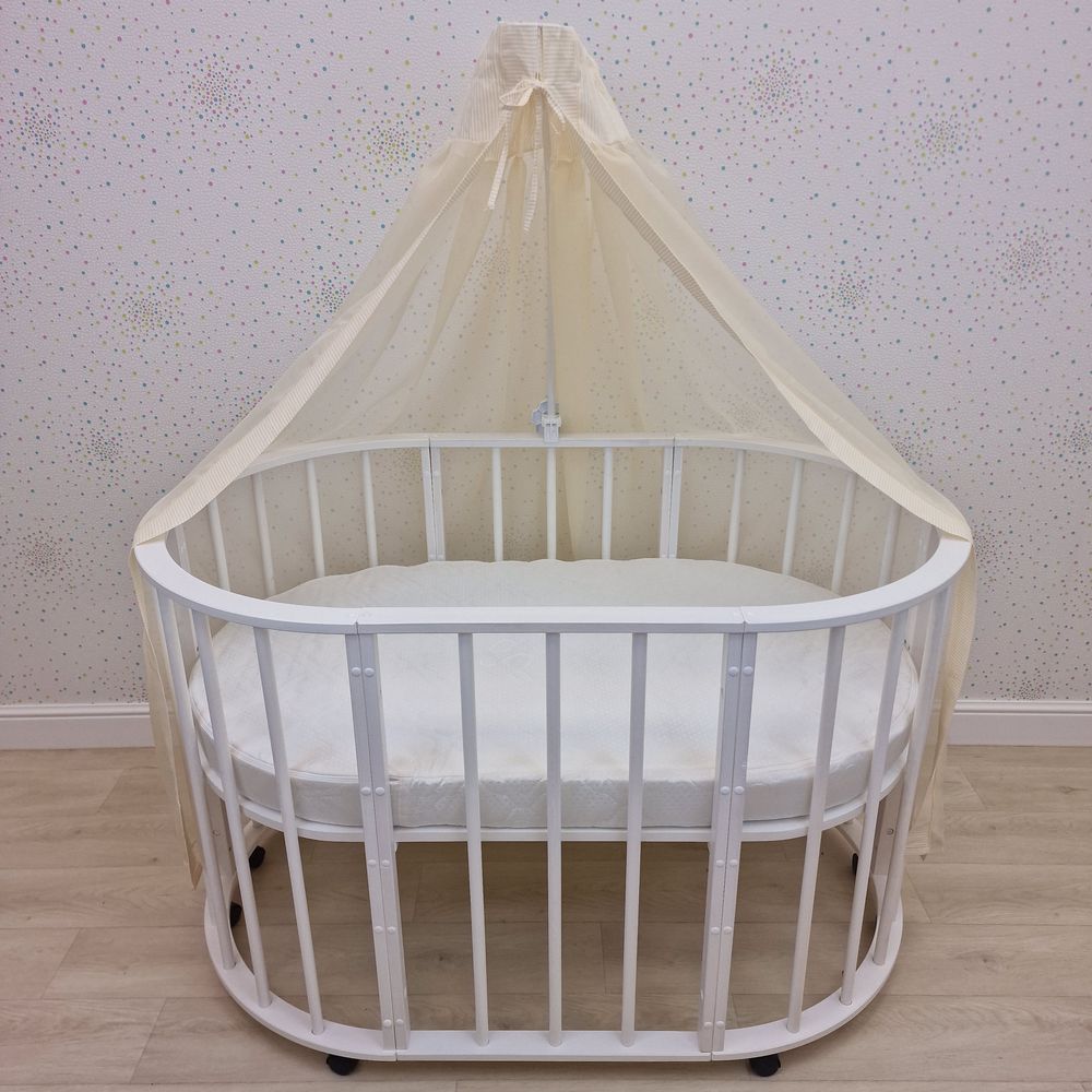 Балдахин (бязь/сеточка) + бант (бязь) артикул анонс 941_27