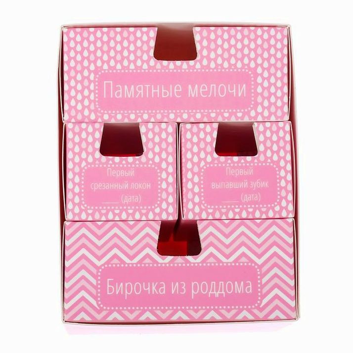 Картинка Набор памятных коробочек в комоде для девочки "Любимая малышка" (№2919037) от магазина Мир детей Товары для Новорожденных