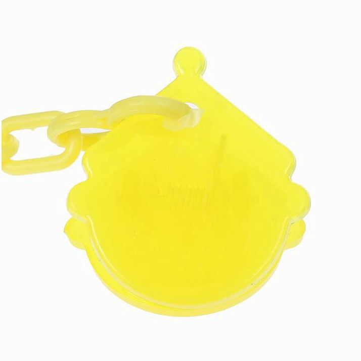 Картинка Пустышка силиконовая классическая с держателем и колпачком, от 0 до 6 мес., цвет жёлтый (№2300111) от магазина Мир детей Товары для Новорожденных