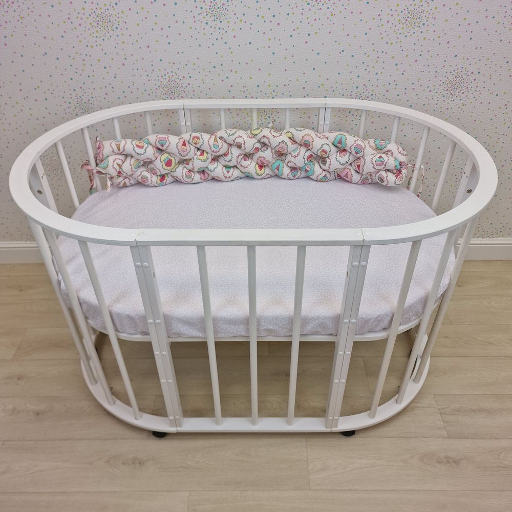 Картинка Бортик - "Коса 4х" (бязь + синтепух) (№985б) цвета в ассортименте от магазина Мир детей Товары для Новорожденных