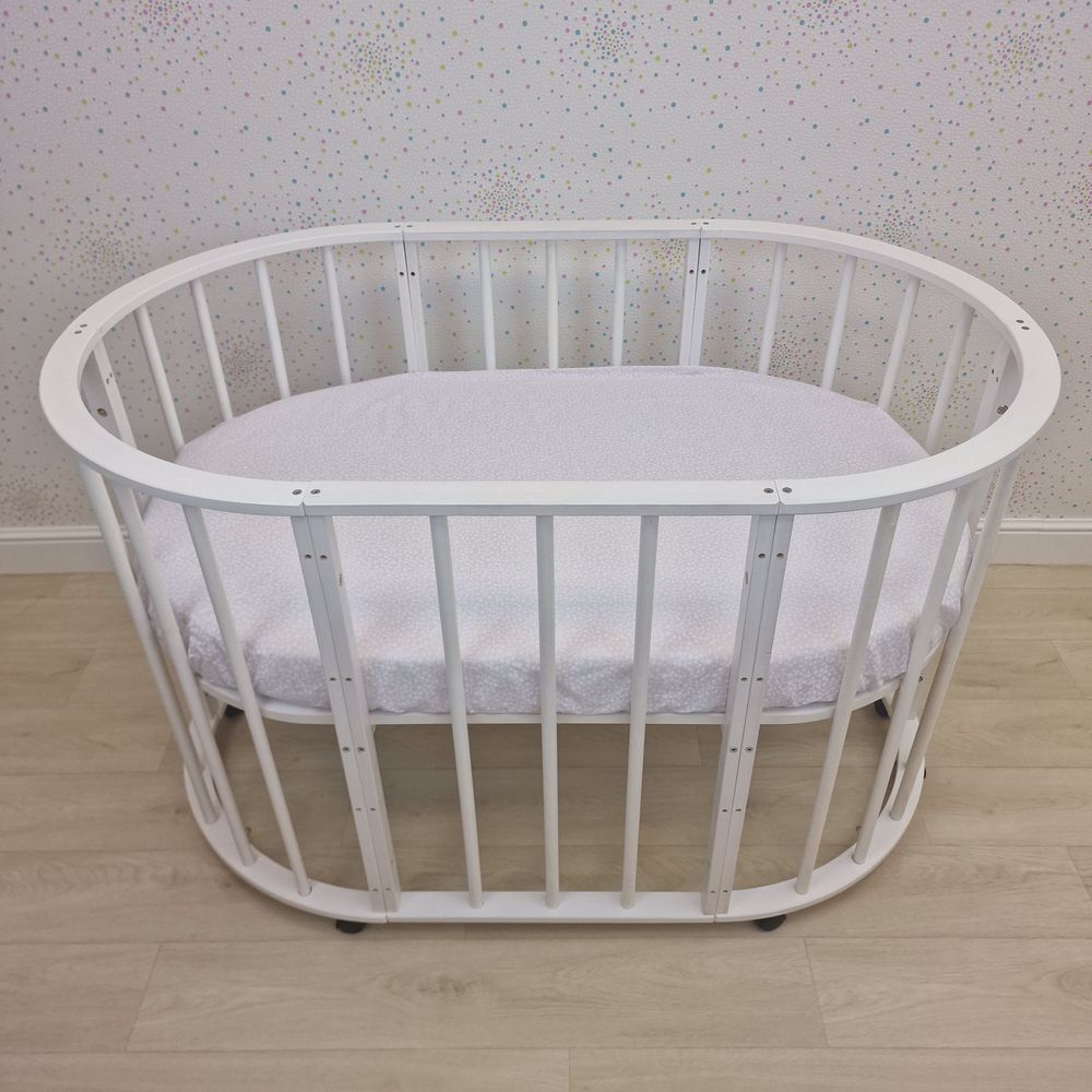 Простыня на резинке на овальную кровать (бязь) артикул анонс 257_29