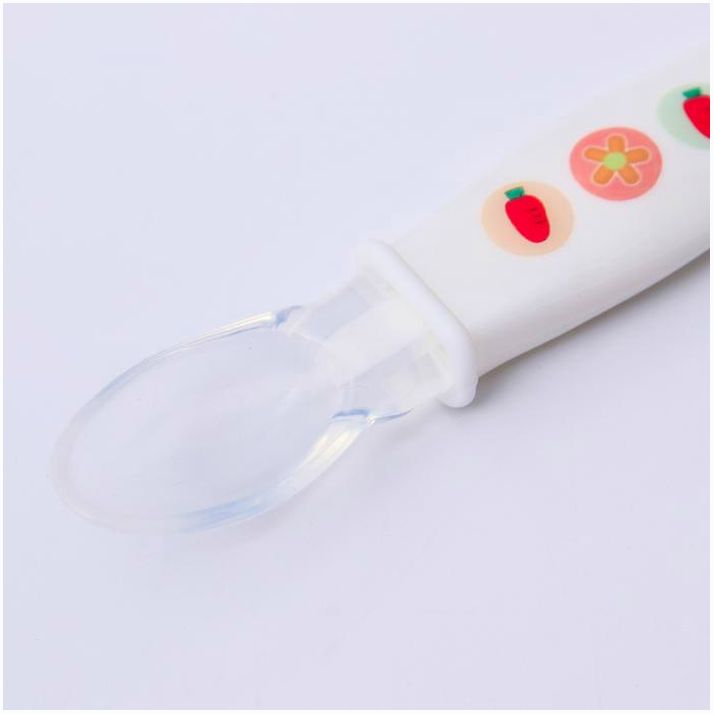 № 4770822 Ложка детская для кормления силиконовая, цвет белый